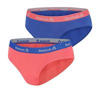 Reebok Lot de 2 Slips Femme en Coton 9369 Violet et Rose