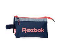 Estuche tres compartimentos reebok lucia azul marino Talla única