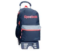 Reebok Lucia Mochila Escolar con Carro Azul 31x44x15 cms Poliéster 20,46L by Joumma Bags
