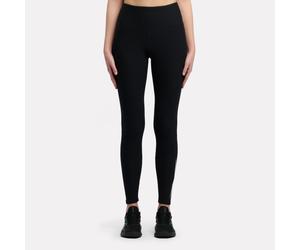 Reebok - Lux Speed Brushed Logo Leggings, Black, Tamaño: L
