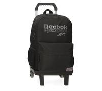 Reebok Melbourne Mochila Escolar con Carro Negro 31x44x15 cms Poliéster by Joumma Bags