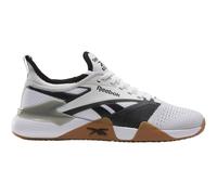 Reebok Nano Court, Zapatos de Entrenamiento Unisex Adulto, Blanco Negro Gris1, 45 EU