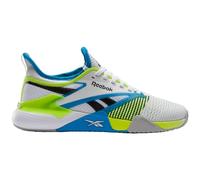 Reebok Mens Nano Court 43 Training Shoes, White Digital Lime Aqua, 45.5 EU