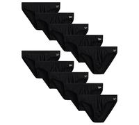 Reebok Men's Underwear - Low-Rise Quick Dry Performance Briefs (10 Pack), Size Medium, All Black