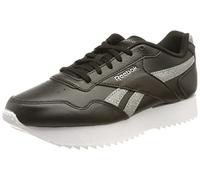 Reebok Mujer Royal Glide Ripple Double, Zapatillas de Deporte , Black-White / Cloud White / Dark Silver, 37 EU