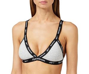 Reebok Mujer Sujetador Gris Medio