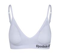 Reebok Justine, Sujetador sin Costuras para Mujer, Blanco, L