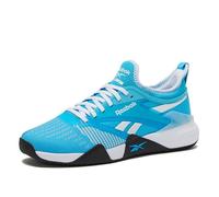 Reebok Nano Court Sport Men's Pickleball Or Tennis Shoes for Men, Zapatillas Unisex Adulto, Future Cyan Footwear Blanco Negro, 44 EU
