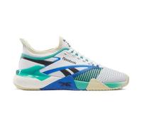 Reebok Nano Court, Zapatos de Entrenamiento Mujer, FTWR White Weathered White Unlshd Green, 40.5 EU