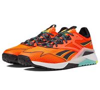 Reebok Nano X2 Tr Adventure Cross Trainer para hombre, Orange Flare/Black/Solar Acid Yellow, 43 EU