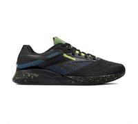 Reebok Nano X4, Zapatillas de Deporte Unisex adulto, Negro Escape Blue Digital Lime, 45 EU
