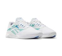 Reebok Nano X4, Zapatillas Mujer, FTWR White Unleashed Green Kinetic Blue, 38.5 EU