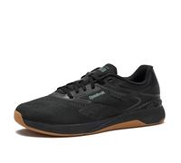 Reebok Nano X5 - Tenis Ligeros para Hombre, Entrenamiento Cruzado y Correr Ligeros para Hombre, Negro/Gris 5/Reebok Lee 3, 12 Women/10.5 Men
