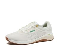 Reebok Nano X5 - Tenis Ligeros para Hombre, Entrenamiento Cruzado y Correr Ligeros para Hombre, Tiza/alabastro/Verde Mejorado, 10.5 Women/9 Men