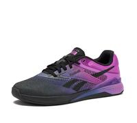 Reebok Nano X5 - Tenis para Mujer, Entrenamiento Cruzado, Gimnasio, Caminar, para Mujer, Negro/Morado Crepúsculo/Morado Rave, 38 EU