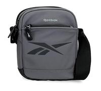 Reebok Newport bandolera dos compartimentos gris 17x22x7,5 cms Poliéster