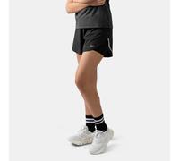 Reebok - Pantalón corto Athlete Speed 2 en 1 de tiro alto 5" para mujer, BLACK, Tamaño: M