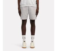 Reebok - Pantalones Cortos de Forro Polar con Logo de 1 Color ID, Light Grey Marl, Tamaño: L