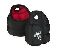 Reebok Pesas de muñeca, pesas portátiles con lazo para el pulgar para fitness de brazos, boxeo, yoga, caminar y más, muñequeras de poliéster y elastano, artículos esenciales de entrenamiento en casa y