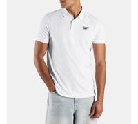 Reebok - Polo de hombre Blaze bordado de manga corta, White, Tamaño: XS