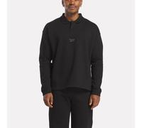 Reebok - Polo de Manga Larga Esenciales del Armario, Black, Tamaño: M