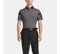 Reebok - Polo Signature Vector Colourblocked de Hombre, GREY/BLACK, Tamaño: S