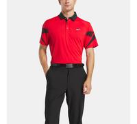 Reebok - Polo Signature Vector Colourblocked de Hombre, RED/BLACK, Tamaño: XL