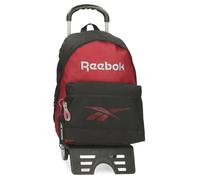 Reebok Portland Mochila Escolar con Carro Negro 31x44x17,5 cms Poliéster 23,87L by Joumma Bags