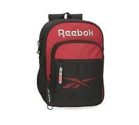 Reebok Portland Mochila Escolar Doble Compartimento Negro 30x40x12 cms Poliéster 14,4L