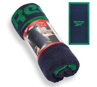 Reebok Prague Toalla de Baño Grande Verde Marino - Toalla de Algodón 100% Suave | Toallas Gimnasio y Ducha para Hombre y Mujer | Secado Rápido | Ideal para Playa, Gym y Viaje