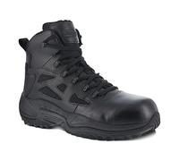 Reebok Rapid Response RB Safety Toe 6" Stealth Boot with Side Zipper Rb8678, Zapatos para Senderismo para Hombre, Black, 6.5 UK Men/ 5.5 UK Women