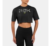 Reebok - RBK Lab Cropped Graphic T-Shirt, Black, Tamaño: S