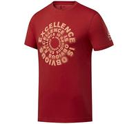 Reebok RC Excellence Is Obvious Graphic tee Camiseta De Manga Corta, Hombre, Legacy Red, XS