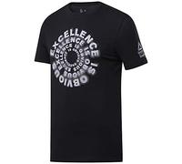 Reebok RC Excellence Is Obvious Graphic tee Camiseta de Manga Corta, Hombre, Negro (Black), XS