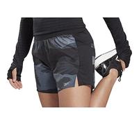Reebok RE 5 IN Short - AOP Pantalón Corto, Mujer, Negro, XL