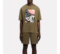 Reebok - Reebok Identity Basketball Graphic T-Shirt, Army Green, Tamaño: M