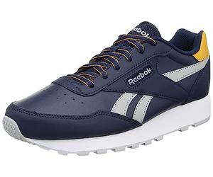 Reebok Rewind Run, Zapatillas Unisex Adulto, Vector Navy Retro Gold F23 R Pure Grey 3, 36.5 EU