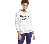 Reebok Ri Bl French Terry - Sudadera con Capucha para Mujer, Mujer, Sudadera con Capucha y Cremallera, GP8794, Negro/Blanco, Medium