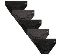 Reebok Ropa interior para hombre - Calzoncillos de tiro bajo de secado rαpido (paquete de 5) Talla XL Negro/Carbσn