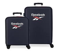 Reebok Roxbury Juego de maletas Azul 55/70 cms Rígida ABS Cierre TSA integrado 119,4L 6 kgs 4 Ruedas dobles Equipaje de Mano