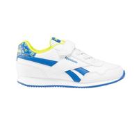 Reebok Royal CL Jog 3.0 1V, Zapatillas de Running, White/VECTORBLUE/ACIDYELLOW, 27.5 EU