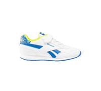 Reebok Royal CL Jog 3.0 1V, Zapatillas de Running, White/VECTORBLUE/ACIDYELLOW, 34 EU