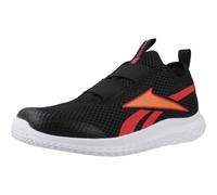 Reebok Rush Runner Slip-ON Zapatillas Deportivas, Color Negro, Naranja y Naranja, Talla 32,5 EU