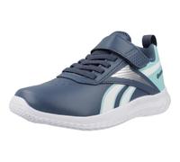 Reebok Rush Runner Syn Elastic Lace & Top Strap, Sneaker, Shadow/AIAQUA/FTWRWHITE, 31.5 EU