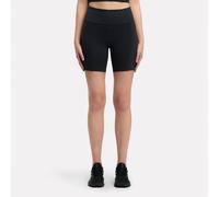 Reebok - Shorts de ciclista Lux High-Rise de 6", Black, Tamaño: M