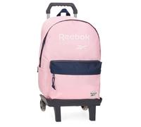 Reebok Sidney Mochila para Portátil con Carro Portátil 15,6 pulgadas Rosa 31x44x15 cms Poliéster by Joumma Bags