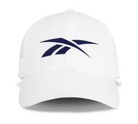 Reebok Stretch Mesh Back Fitted Gorra para Hombre y Mujer (Talla única) béisbol, Elite-Blanco, Unisex Adulto