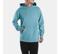 Reebok - Sudadera con capucha para hombre Athlete Doubleknit , Hombre, Warped Blue/Sport Citrus, Tamaño: L