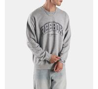 Reebok - Sudadera de cuello redondo para hombre Arch Shadow, Light Grey Marl, Tamaño: S