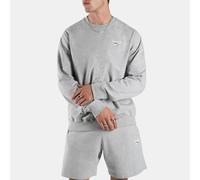 Reebok - Sudadera para hombre ID Small Logo Crew, Hombre, Medium Grey Marl, Tamaño: XS